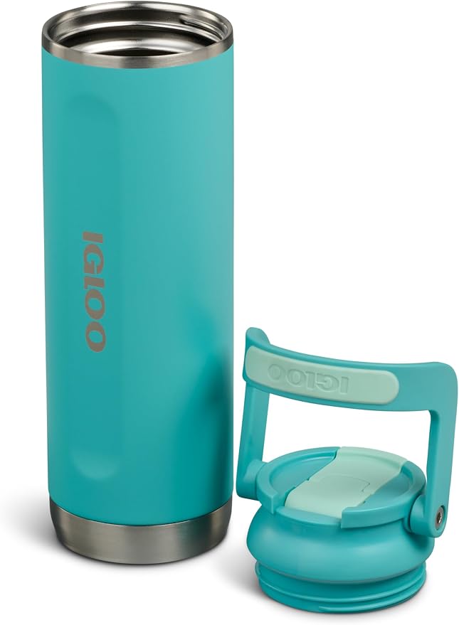 Igloo 20 oz Stainless Steel Tumbler | Sport Sipper Bottle | Lagoon Teal