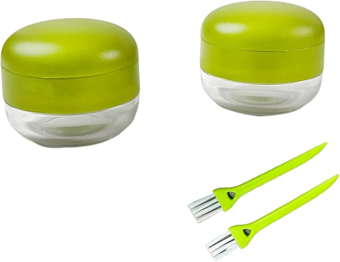 2PCS Stainless Steel Garlic Press Chopper Mini Kitchen Crusher Tool for Home Camping Daily Cooking