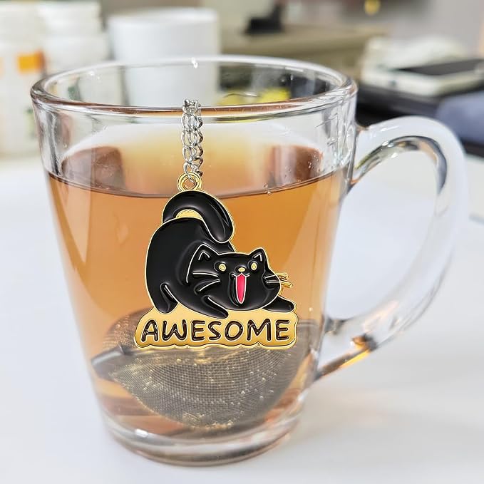 3 Pcs Fun Cat Tea Strainer, Tea Strainers & Filters | 304 Stainless Steel Tea Strainers, Loose Tea Strainer Is Tea Accessories For Tea Lovers