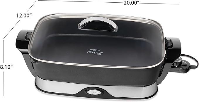 Presto 06857 16-Inch Electric Foldaway Skillet