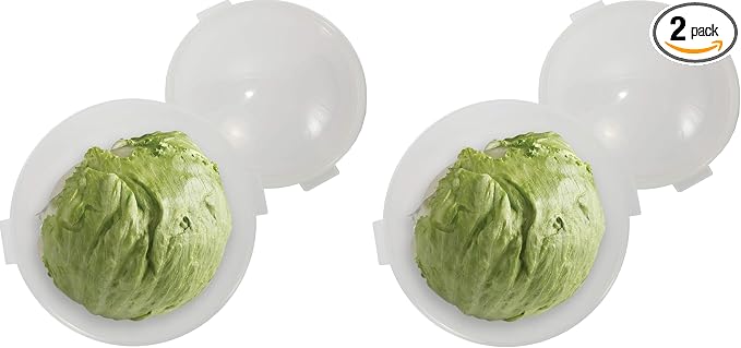 Trenton Gifts Lettuce And Vegatable Storage Keeper. Set of 2. 7" X 8".
