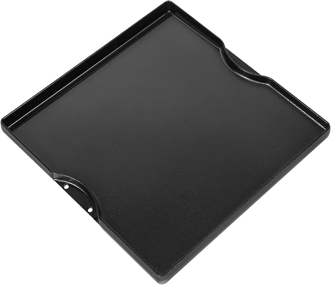 Grill Griddle for Weber Genesis 300 & 400 Series (2022+) | Porcelain-Enameled Cast lron Dual Sided Sear Replacement Parts for Weber, Hick Nonstick BBQ Griddle Pan,16.14" x 16.14"