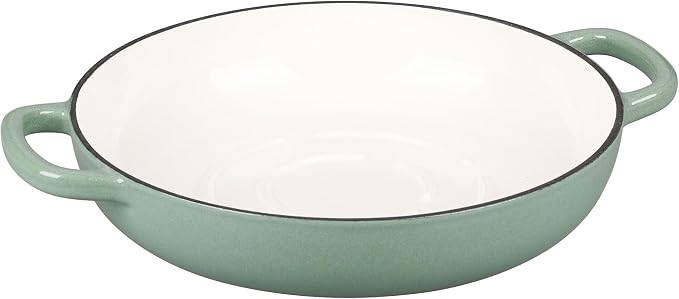 EDGING CASTING Enameled Cast Iron Dutch Oven Pot with Lid, Round Bread Oven for Homemade Sourdough Bread Baking, 6 Quart, Sage Green