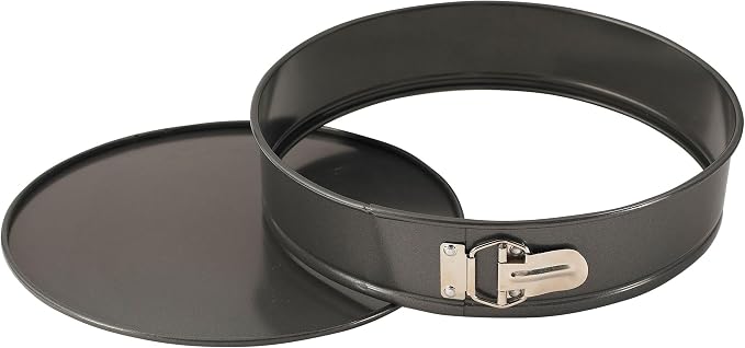 WINCO Springform Pan with Detachable Bottom, 12-Inch, Aluminized Steel,Black | Large format, Heavy-duty, Easy release latch, Great for Cooking and Food Preparation