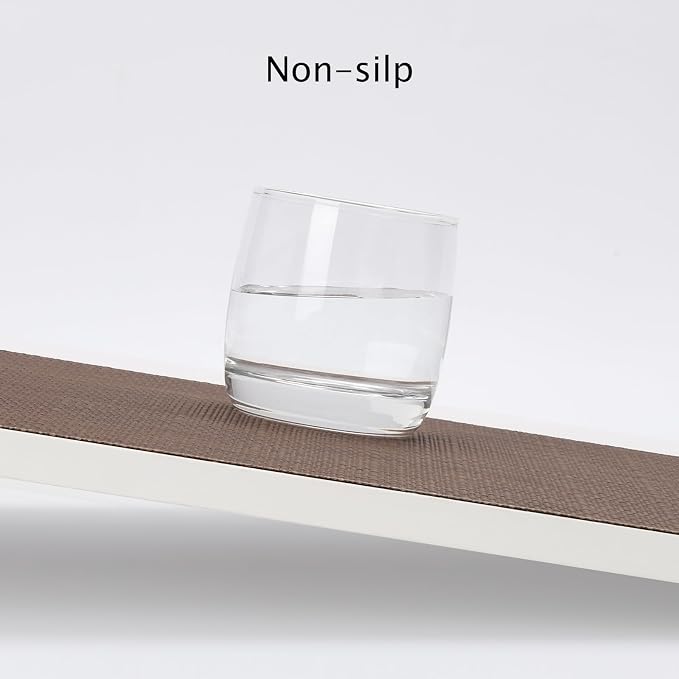 Myir JUN Placemats Set of 6 Kitchen and Dining Table Placemats | Vinyl Placemats Place Mats Indoor/Outdoor Set of 6 Washable Table Mats Non-Slip Place mats for Dining Table, Coffee