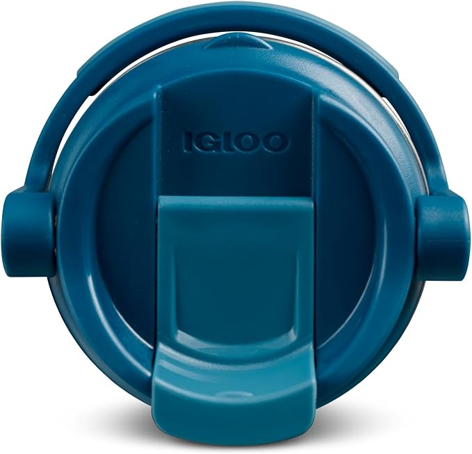 Igloo, 16 oz FlipNSip Tumbler, Reusable Travel Mug, Stainless Steel Insulated Hydration Cup for Hot & Cold Beverages, Blue