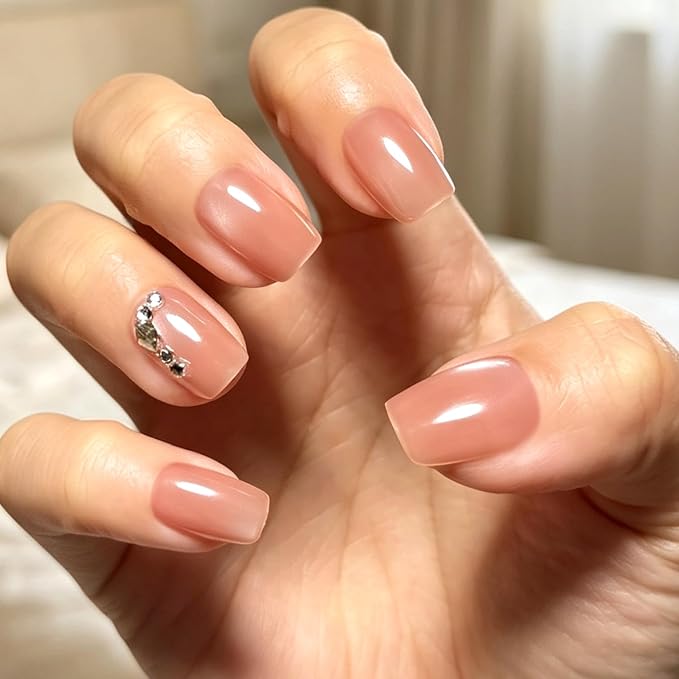 6 Packs (144 Pcs) | Reusable Press on Nails | cute nails | 6-Style Bundle | 12 Sizes | Each Style 24 Pcs | Colorful & diamond