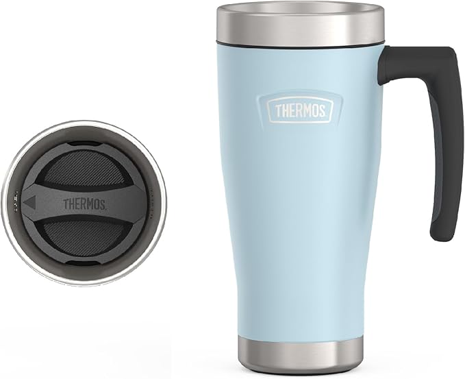 THERMOS ICON SERIES, Stainless Steel Mug, Glacier, 16 oz | BPA Free Material