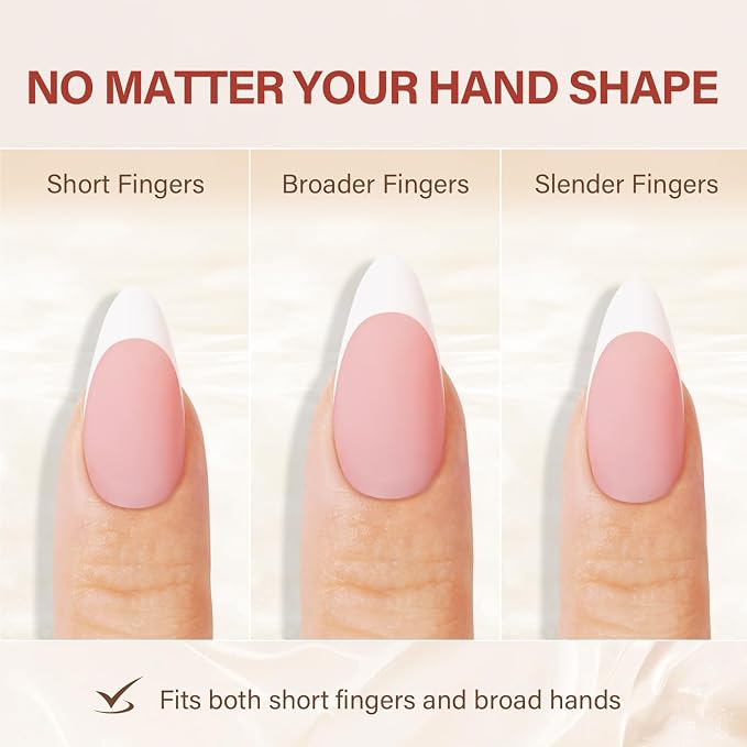 AILLSA French Tip Nails Press On Nails 5 Colors For Nail Art DIY Extension