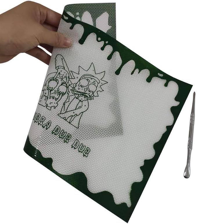 20X30cm Green Rectangle Silicone Mat Pad Non Stick Silicone Mats 5pcs+1Tool