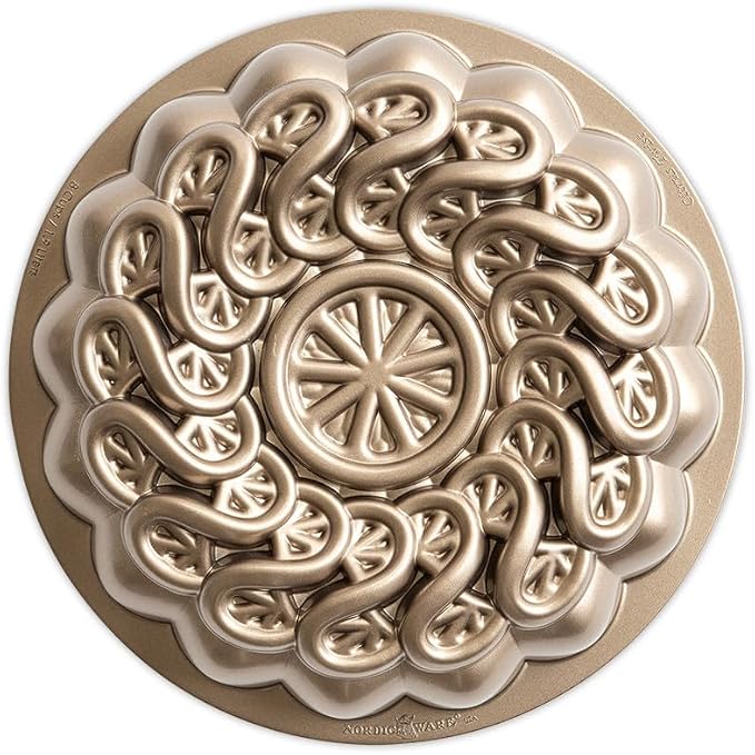 Nordic Ware Citrus Twist Pan, 8 Cup, Toffee