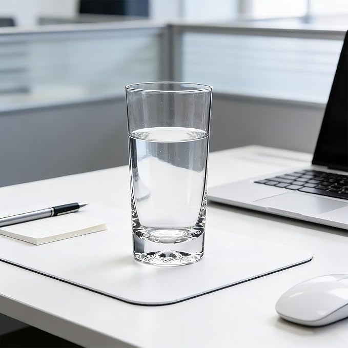 Drinking Highball Glasses Set of 6, 16oz Crystal Water Glasses