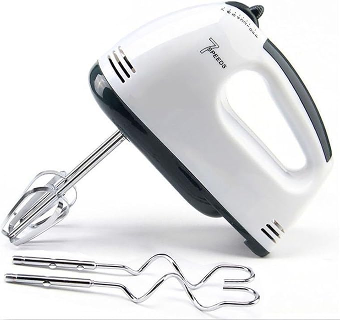 Electric Hand Mixer, 7 Speed Egg and Flour Automatic Mixing with Whisk for Cooking of Bread, Cake (1)