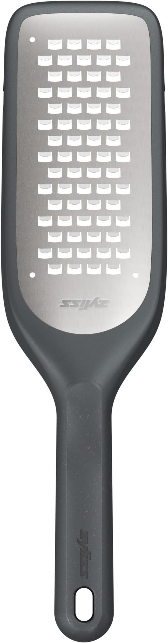 Zyliss Coarse Grater – Handheld Cheese & Vegetable Grater with Stainless Steel Blade & Wheat Straw Handle – Ideal for Hard Cheese, Carrots, Apples & More – Includes Protective Cover Doubles as Scraper