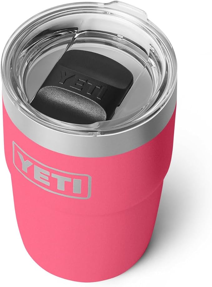 YETI Rambler 8 oz Insulated Coffee Mug with Lid - Stackable Double-Wall Vacuum Insulated Coffee Cup - DuraSip Ceramic Lining - Barista-Friendly Design - Stainless Steel - Dishwasher Safe