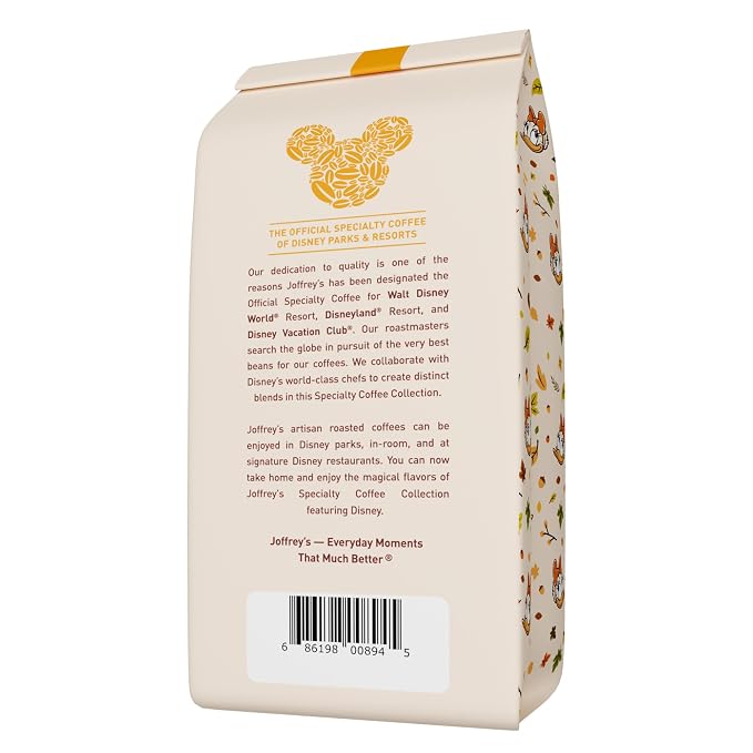 Joffrey's Coffee - Disney Daisy Duck Marvelous Maple Flavored Arabica Ground Coffee, Disney Specialty Collection, Artisan Medium Roast, Rich & Smooth Taste (11oz)