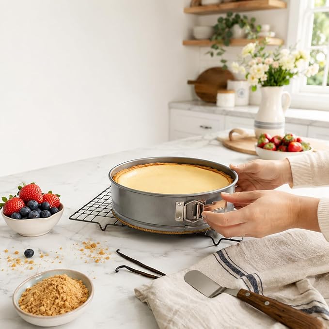 Mrs. Anderson's Baking Non-Stick Springform Pan, European Carbon Steel, PFOA Free, 8-Inch