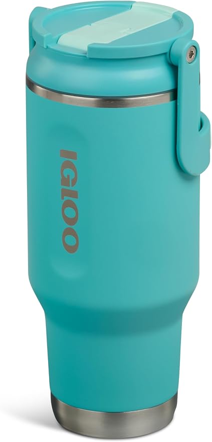 Igloo 32 oz Sport Sipper Tumbler | Stainless Steel Drinkware | Lagoon Teal