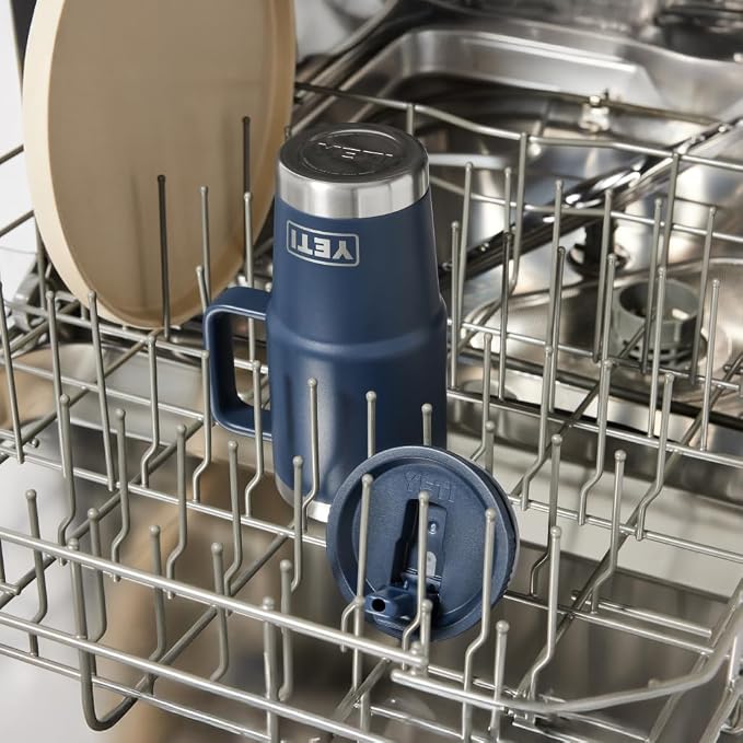 YETI Rambler 20 oz Travel Mug with Flip Straw Lid – Stainless Steel, Vacuum Insulated, Leakproof, Cup Holder Friendly, Tropical Pink