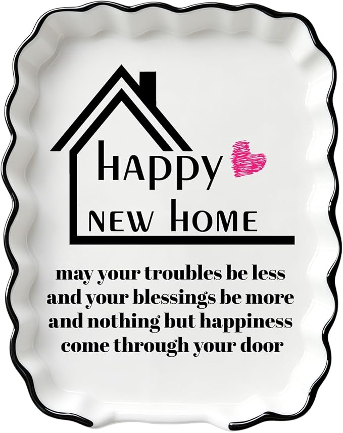 Housewarming Gifts for New Home, House Warming Gifts, Ceramic Spoon Rest | New Home House Gift Idea for Women Men Couple Neighbor Family Friend Homeowner Apartment, Spoon Holder Cooking Utensil Rest