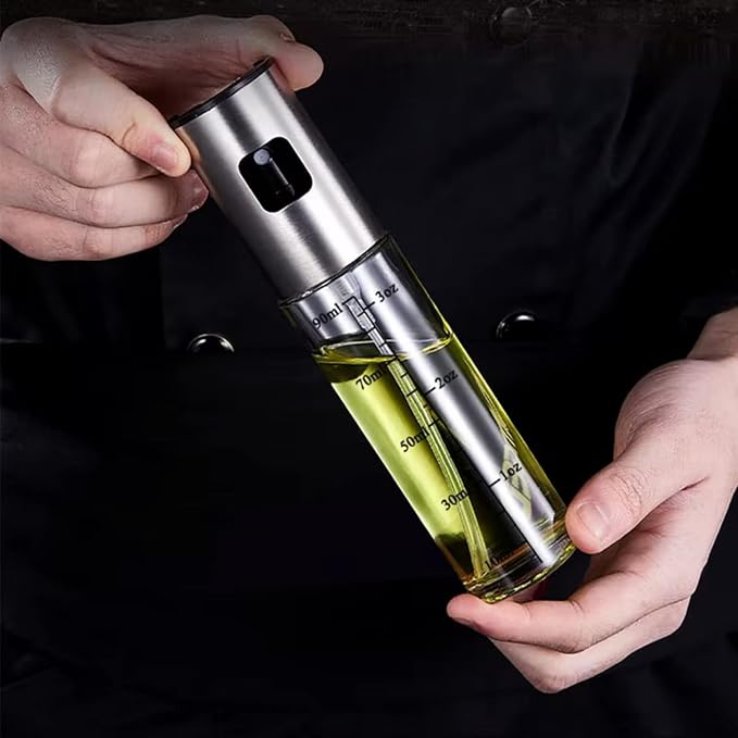 DUTHINGS Oil Sprayer for Cooking, Glass Olive Oil Spray Bottle with ABS Top, Oil Dispenser for Kitchen, Cooking Oil Dispenser for Air Fryer and Cooking