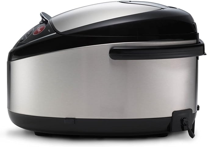 Tiger Jax T18u K 10 Cup Micom Rice Cooker (Stainless Steel) | Food steamer, slow-cook function