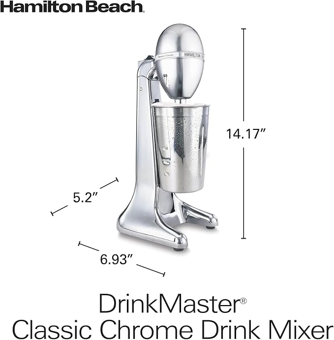Hamilton Beach DrinkMaster Retro Milkshake Maker & Electric Drink Mixer