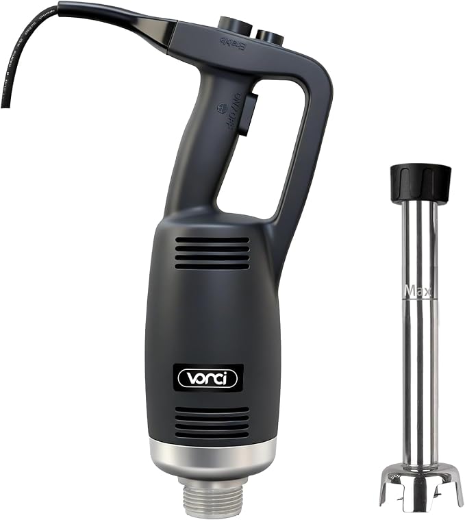 VONCI 750W Commercial Immersion Blender, Electric Hand Blender with 12" Detachable Shaft, Variable Speed 8000-19000RPM,Industrial Immersion Blender for Restaurant Kitchen.Extra Heavy Duty Hand Mixer.