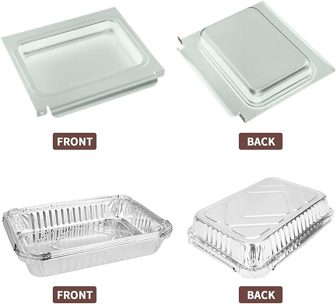 Uniflasy 67047 Catch Pan for Weber Spirit/Spirit II 200/300 Genesis and Genesis II LX200/300 Series Grill for Weber Traveler Drip Tray with 6415 Aluminum Liner, Replacement for Weber 67047 83156 6415