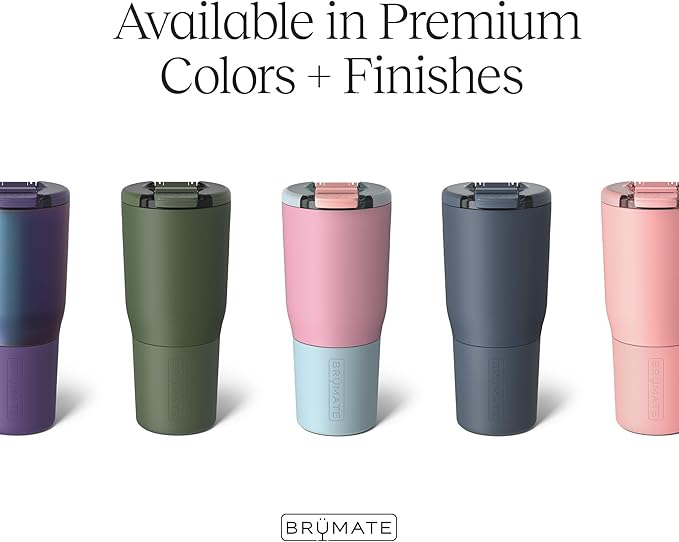 BrüMate Nav 25oz 100% Leak Proof Insulated Travel Tumbler with Magnetic BevLock™ Lid - Double Wall Cup-Holder Friendly Stainless Steel Mug (Dune)