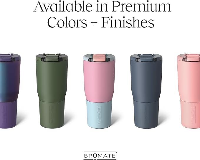 BrüMate Nav 25oz 100% Leak Proof Insulated Travel Tumbler with Magnetic BevLock™ Lid - Double Wall Cup-Holder Friendly Stainless Steel Mug (Mocha)