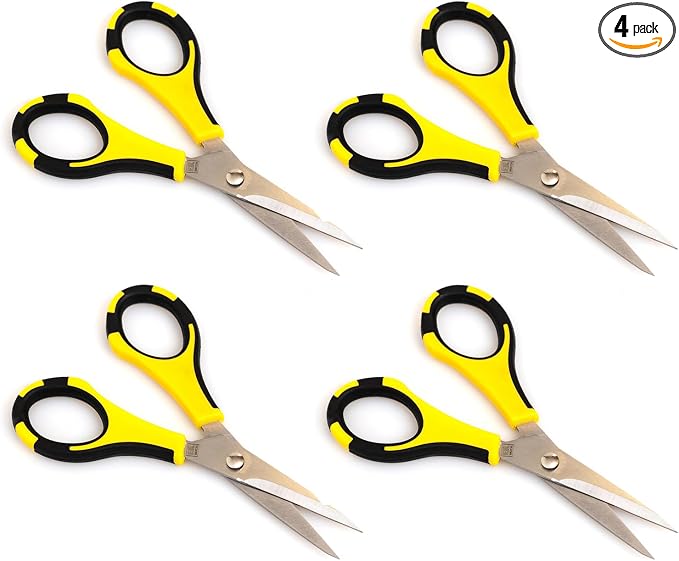 American Crafts Cutter Bee Herb Scissors 4/Pkg-Yellow/Black