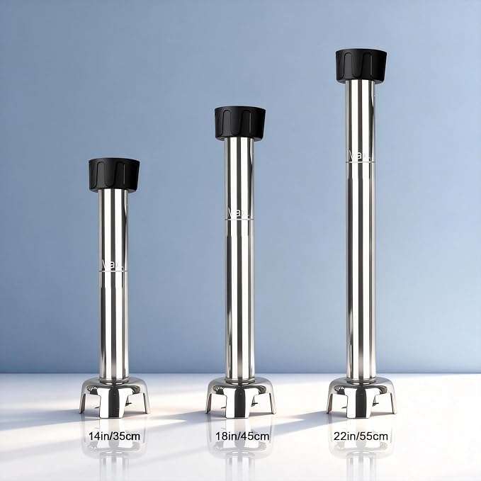 VONCI 14inch Commercial Immersion Blender Detachable Shaft, 350W, 500W & 750W Compatible, Stainless Steel Removable Shaft.