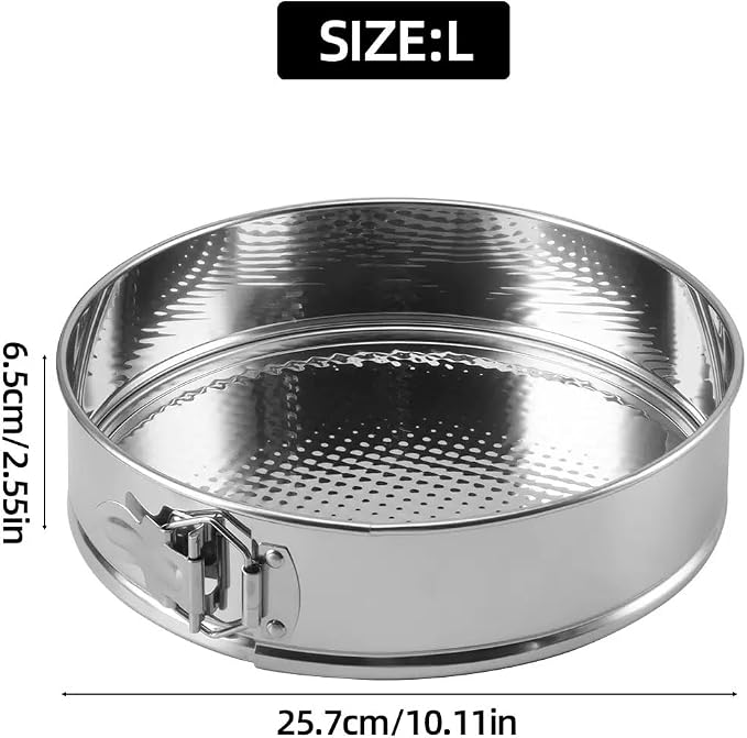 Springform Pan, 10 Inch Cheesecake Pans with Removable Bottom, Non-stick Spring Form Pan for Cheesecake