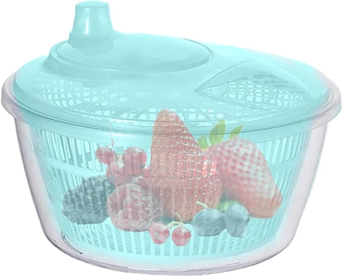 Salad Spinner, Fruits Vegetable Washer Dryer, Fruits And Vegetables Dryer, Lettuce Spinner, Lettuce Vegetables Washer Dryer Drainer Crisper Strainer For Home Kitchen Washing & Drying Leafy Vegetables