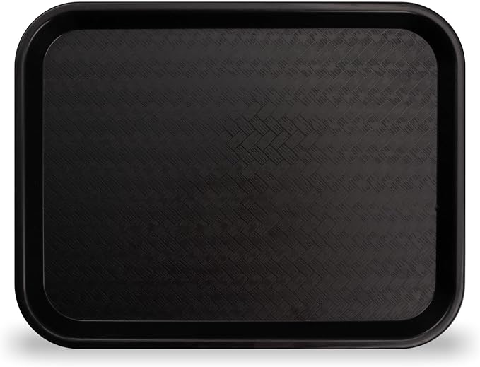 Carlisle Cafe Tray, Fast Food Restaurant Tray, 14 x 18, 1 Ct, Black
