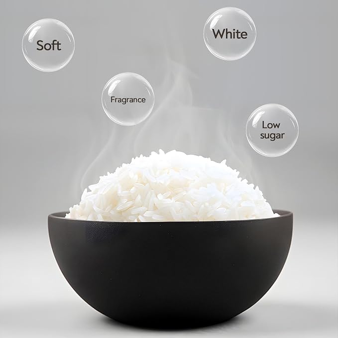 Mokero Low Carb Sugar Rice Cooker 2 Cups Uncooked and 4 Cups of Regular Cooking Small Carb Reducing Maker Rice and Grain Multi-Cooker with Stainless Steel and Nonstick Inner Pot