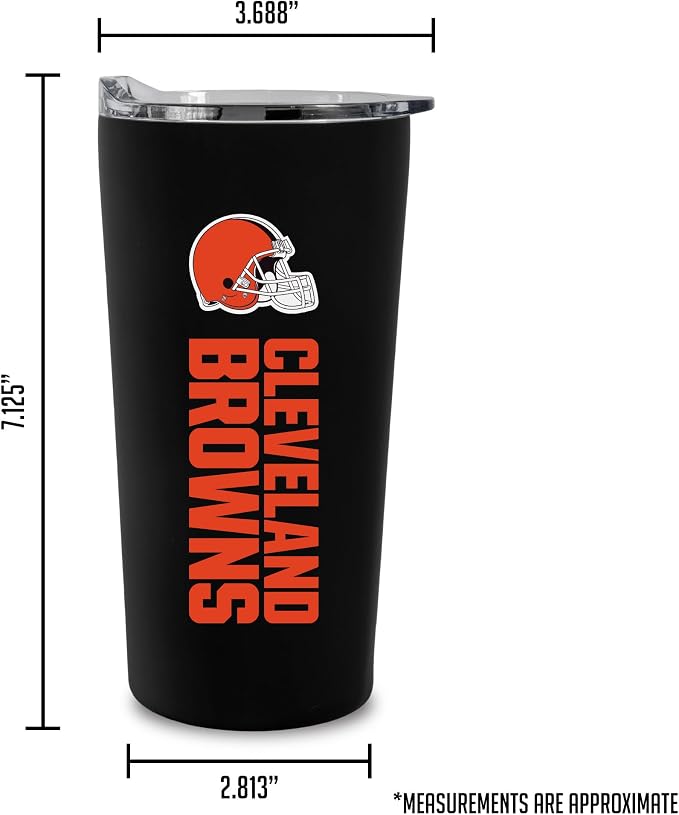 Rico Industries NFL Football Soft Touch, Easy Grip Tumbler