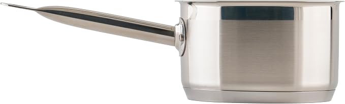 Winco 2 qt Stainless Steel Sauce Pan with Lid and Cover | Even heat distribution, Secure riveted handle, Great for Cooking, Food Preparation and Restaurant Kitchens