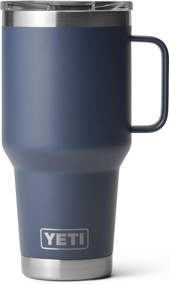 YETI Rambler 20 oz Travel Mug, Stainless Steel, Vacuum Insulated with Stronghold Lid