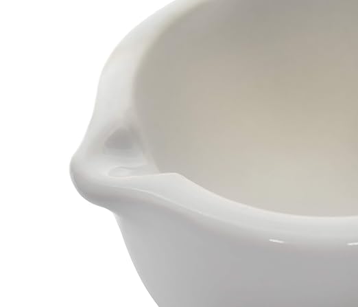 EISCO Porcelain Mortar & Pestle Set, 5oz (150ml) - Heavy Duty - Unglazed Grinding Surface - Excellent for Kitchen or Laboratory - Grinds Powdered Chemicals, Herbs, Spices, Pills - White