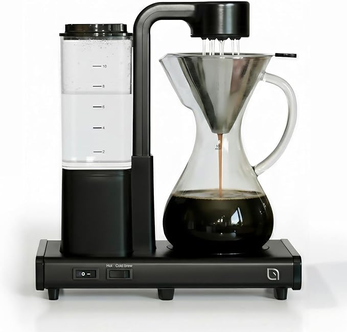 WILLOW 10 Cup Drip Coffee Maker, Automatic Pour Over Coffee Maker with Glass Carafe and Auto Shut-Off Feature, Suitable for Hot & Iced Coffee, ECO Coffee Machine made with 99% PC Recycled Plastics