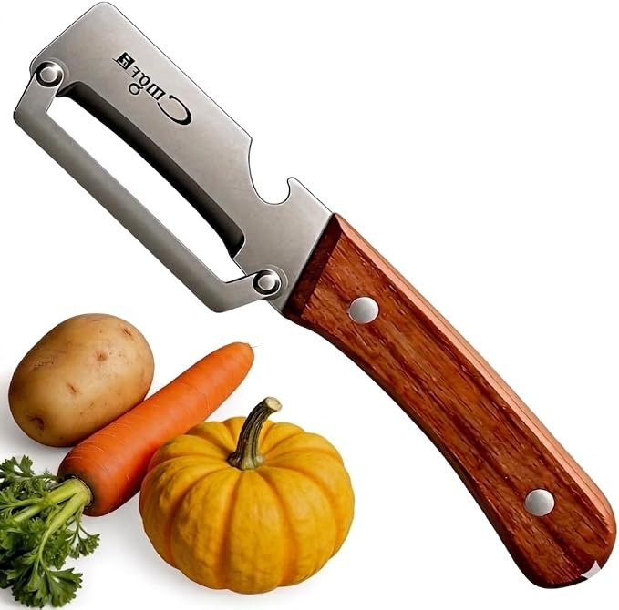 Vegetable Peeler,5-Year Warranty,Zero Flex Potato Veggie Peeler for Kitchen | Multifunctional Elite Veggie Peelers Sharp Stainless Steel Blade for Apple Cucumber Pumpkin Papaya Cheese Cabbage