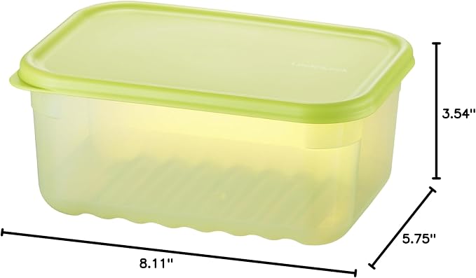 LocknLock Fresh-Block Plastic Food Storage Container | Produce Storage Containers for Fridge | Vegetable & Fruit Storage Containers for Fridge, Airtight Storage, Microwave & Dishwasher Safe, 1.5L