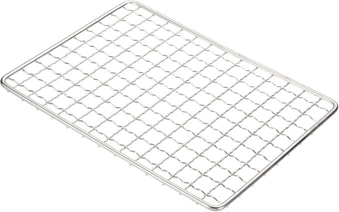 uxcell Cooling Racks, 5.9" x 7.9" Stainless Steel Barbecue BBQ Grill Net Mesh Rack Grate for Cooking, Roasting, Grilling, Oven & Dishwasher Safe, Silver