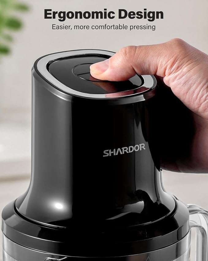 SHARDOR 3-in-1 Small Food Processor/Blender, 400W Powerful Food Chopper with 6-Cup Jar, 4-Cup Processor Bowl & 2-Cup Chopper Bowl, for Food Prep, Smoothies and Milkshakes