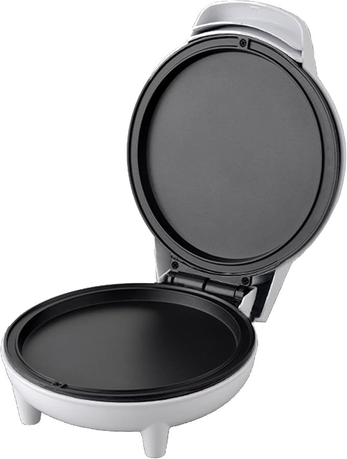 Courant 7" Travel Pizza Maker Plus, Indoor Electric Grill, Nonstick Pan for Pizzas, Quesadillas, Nachos and more, Personal Pizza Machine for Delicious Meals, White
