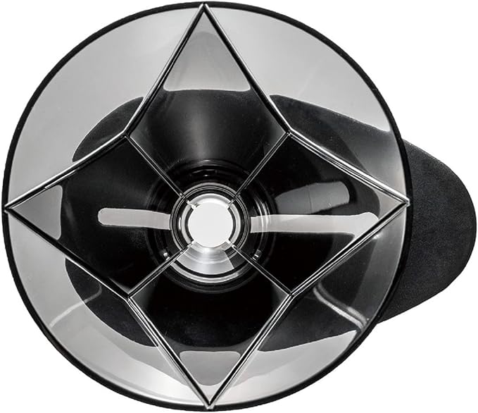 Hario V60 "Mugen" Plastic Coffee Dripper, Size 02, Clear Black