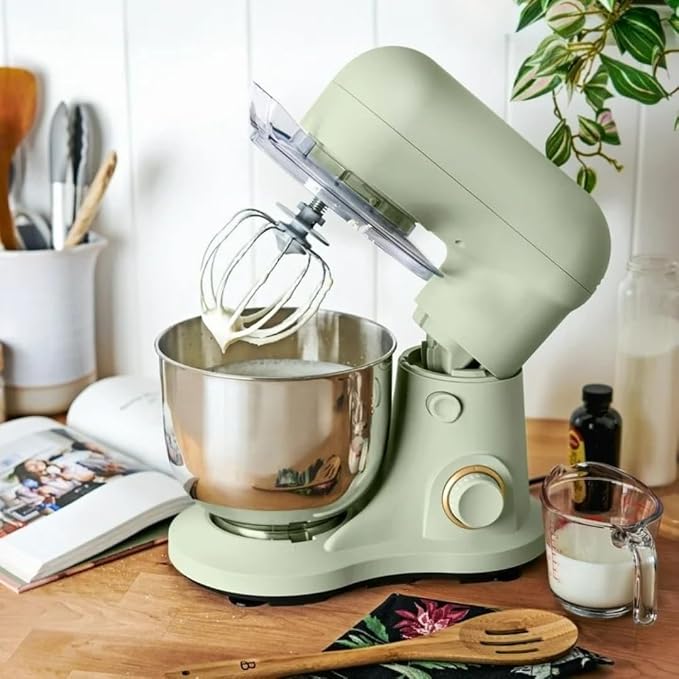 Wonderful Kitchen Stand Mixer 3.5 Qt Bowl, 12 Speeds Tilt-Head, Dough Hook Flat Beater Whisk for Baking Tasks Metal Build for Baking (Sage Green)