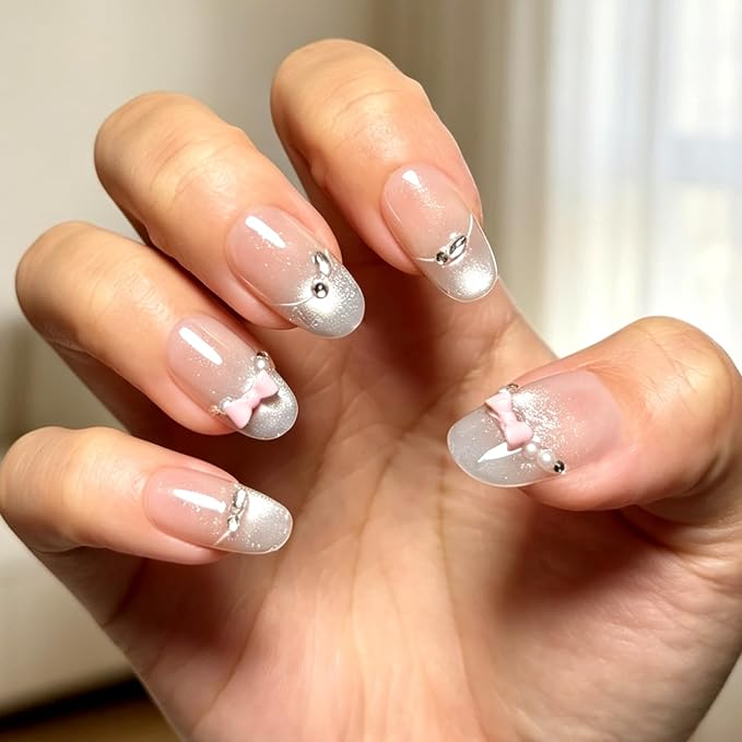 6 Packs (144 Pcs) | Reusable Press on Nails | 6-Style Bundle | 12 Sizes | Each Style 24 Pcs | Soft Neutral & Autumnal
